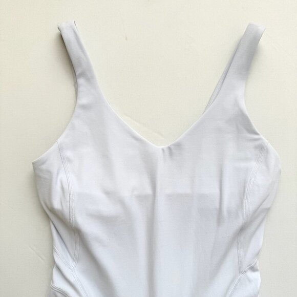 Lululemon Align Bodysuit 8" Length Blissful Blue Womens Sz 4 Sleeveless Workout - Picture 3 of 11
